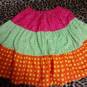 Colorful Patterned Skirt Size 6X